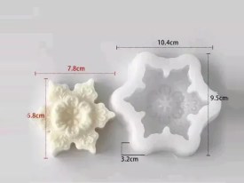 Molde silicona copo de nieve